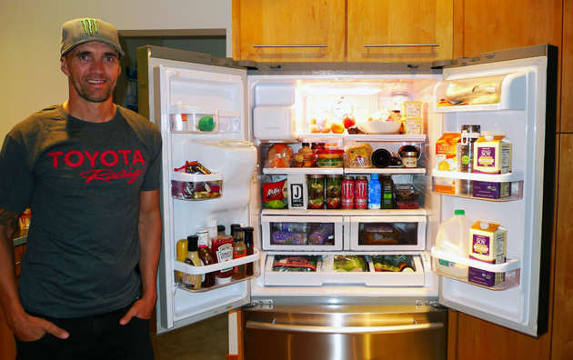Inside BMX rider Jamie Bestwick's fridge.